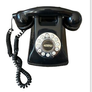Retro Landline Telephone, Vintage Corded Dial Phone Classic